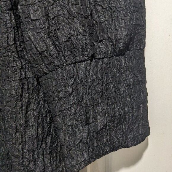 ZARA | Textured Mini Dress in Black - Picture 7 of 10